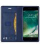 iPhone SE (2020/2022)/8/7 Hoesje Retro Portemonnee Book Case Blauw