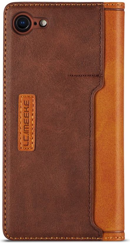 iPhone SE (2020/2022)/8/7 Hoesje Retro Portemonnee Book Case Bruin afbeelding 9