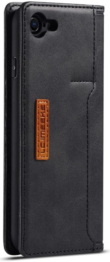 iPhone SE (2020/2022)/8/7 Hoesje Retro Portemonnee Book Case Zwart afbeelding 6