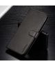 Samsung Galaxy A50 Book Case Hoesje Stijlvol Wallet Kunst Leer Zwart