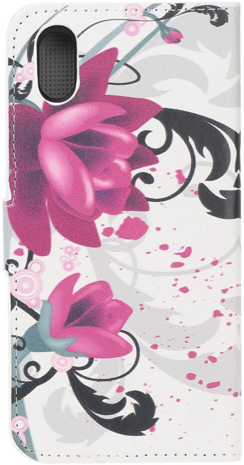 Huawei Y5 (2019) Portemonnee Hoesje met Bloem Print afbeelding 3