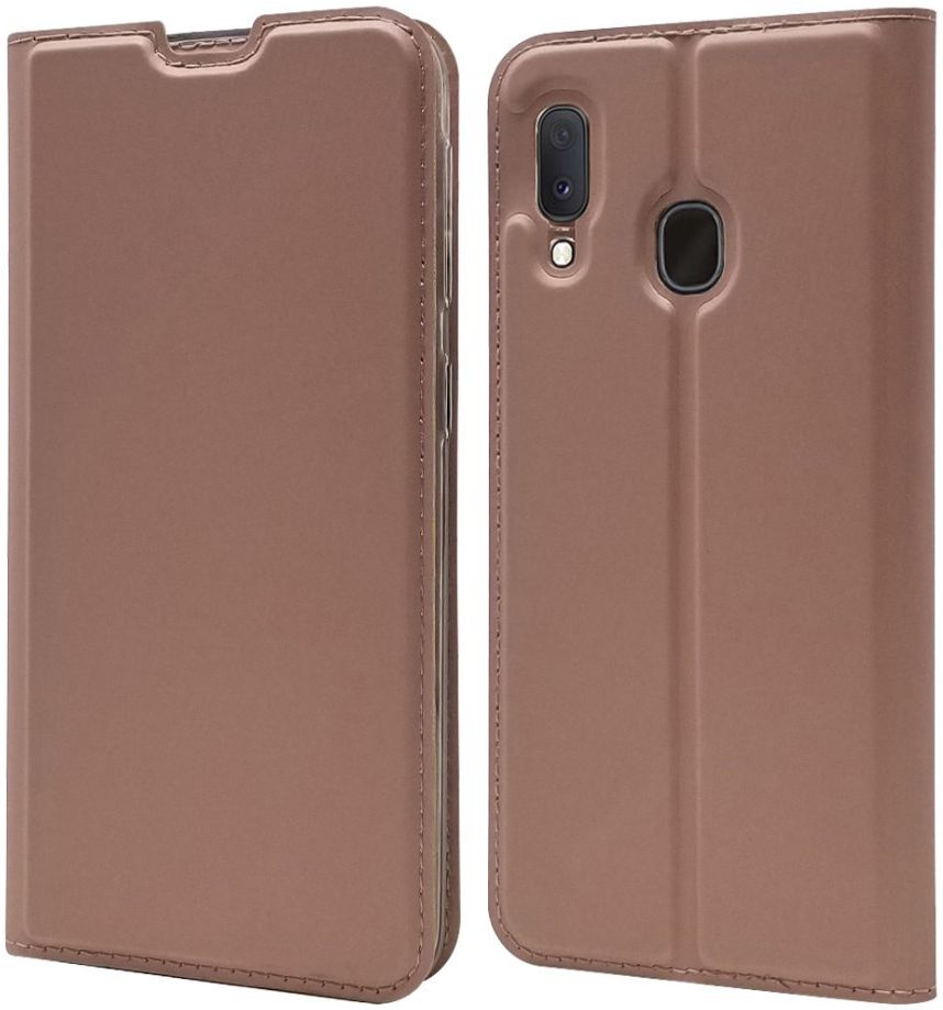 Samsung Galaxy A20e Portemonnee Hoesje Roze Goud afbeelding 8