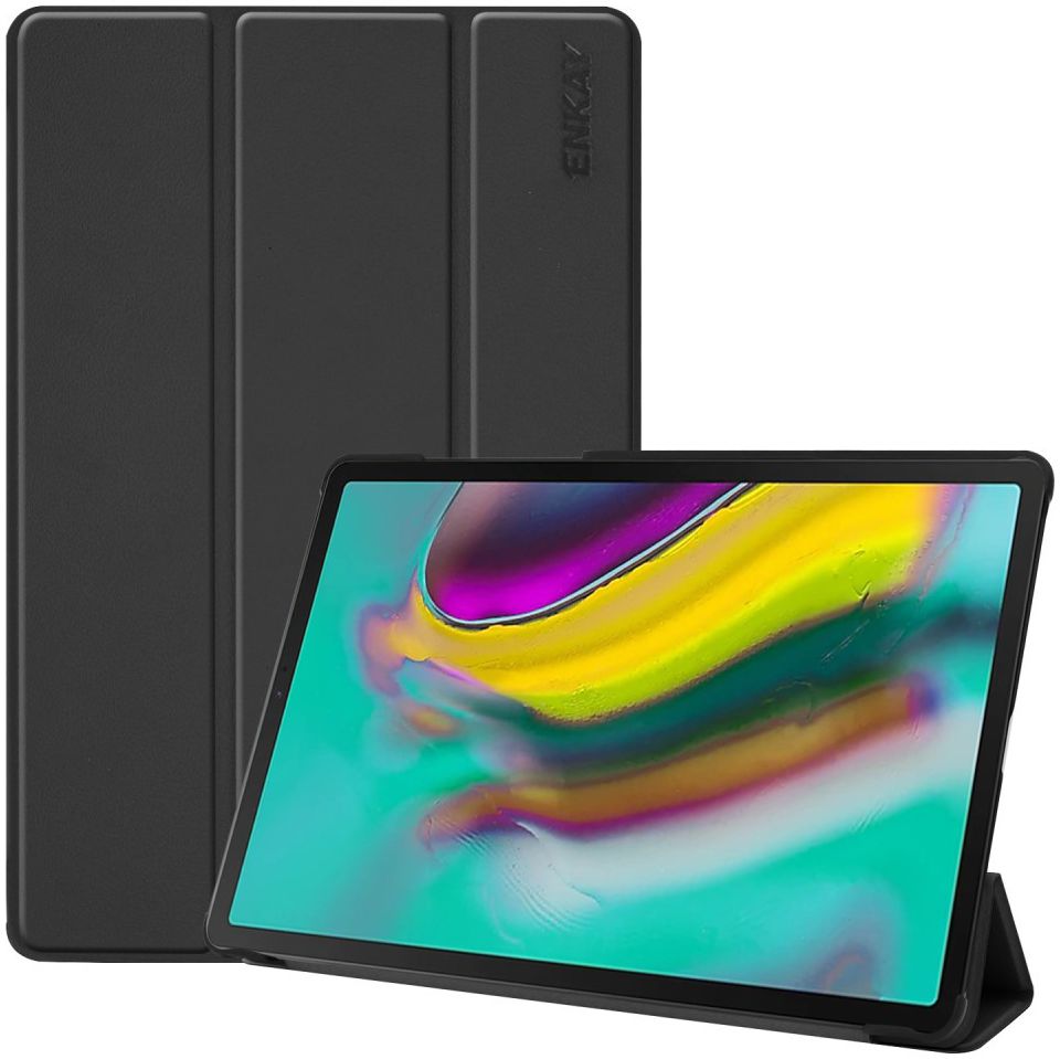 Samsung Galaxy Tab S5e Tri-Fold  Hoesje Zwart afbeelding 1