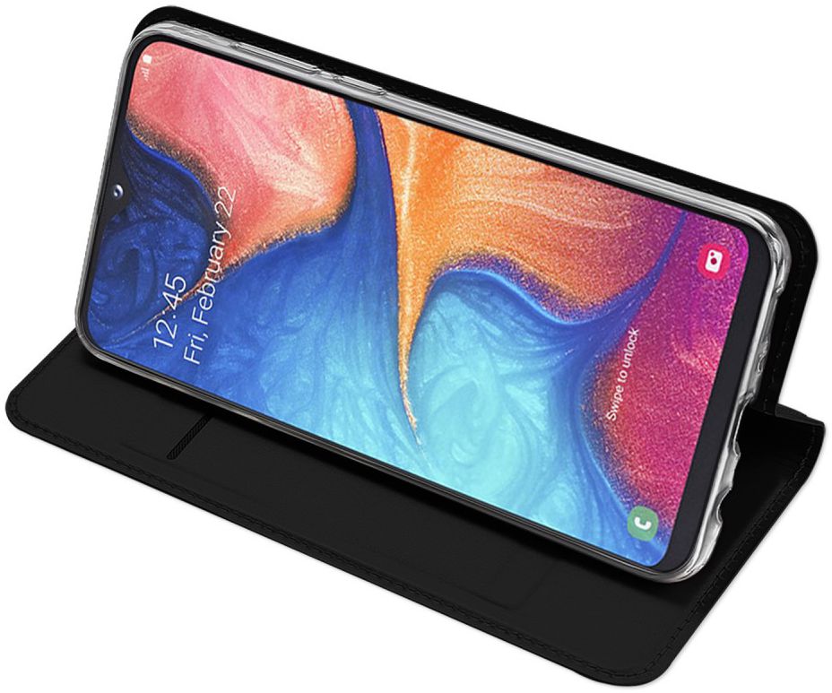 Dux Ducis Samsung Galaxy A20e Bookcase Hoesje Zwart afbeelding 4