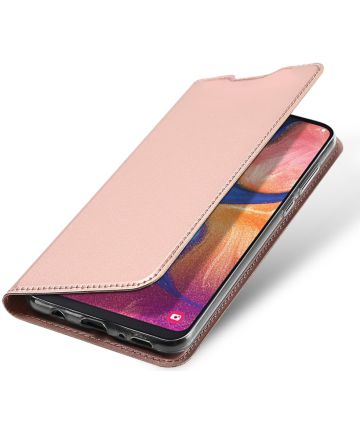 Dux Ducis Samsung Galaxy A20e Bookcase Hoesje Roze Goud Hoesjes