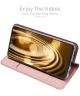 Dux Ducis Samsung Galaxy A20e Bookcase Hoesje Roze Goud