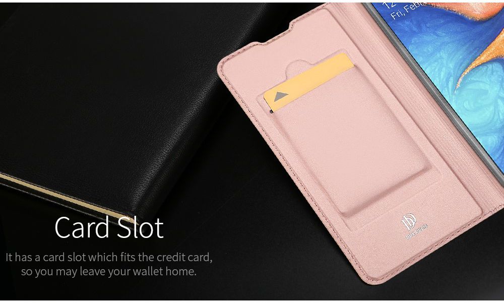 Dux Ducis Samsung Galaxy A20e Bookcase Hoesje Roze Goud afbeelding 6