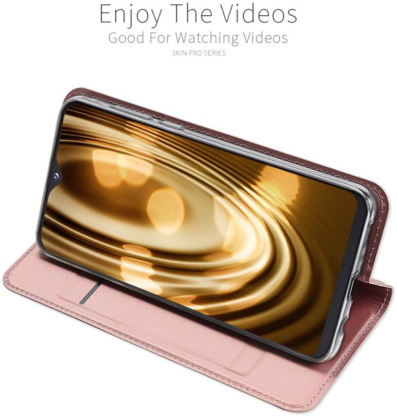 Dux Ducis Samsung Galaxy A20e Bookcase Hoesje Roze Goud afbeelding 7