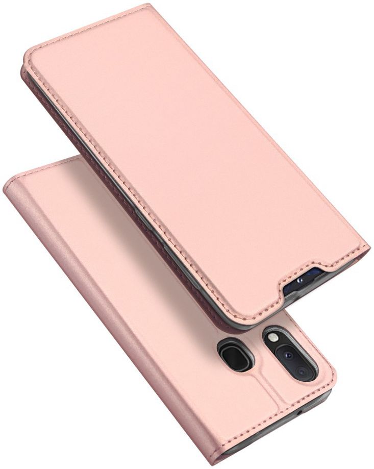 Dux Ducis Samsung Galaxy A20e Bookcase Hoesje Roze Goud afbeelding 8