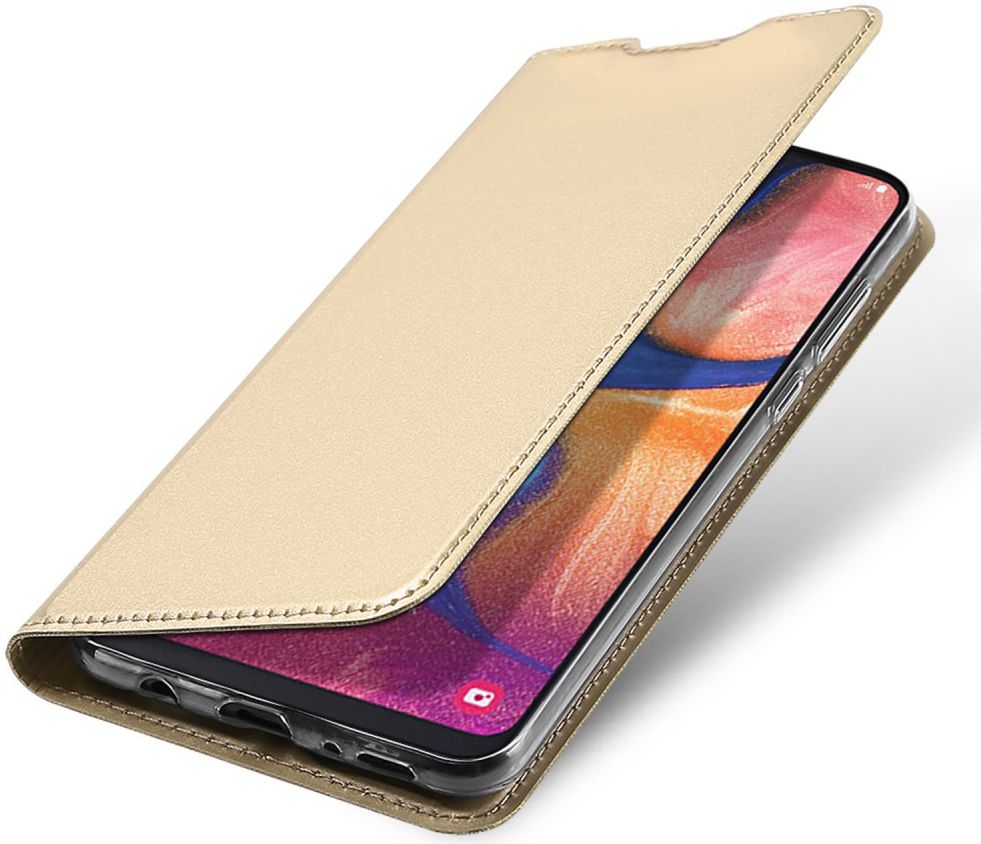 Dux Ducis Samsung Galaxy A20e Bookcase Hoesje Goud afbeelding 1