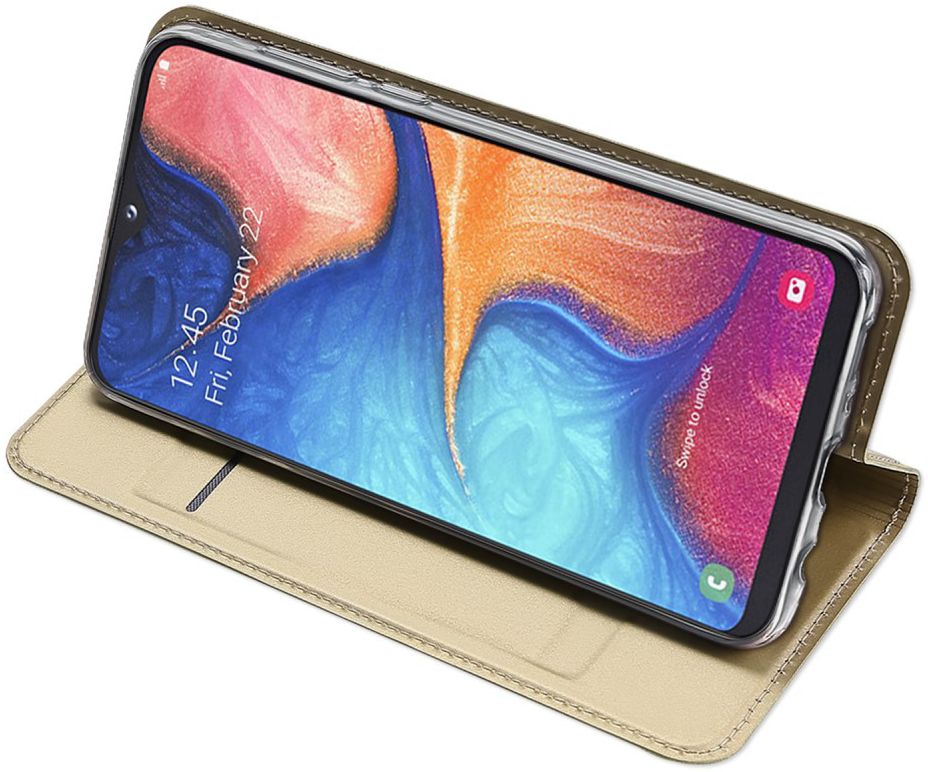 Dux Ducis Samsung Galaxy A20e Bookcase Hoesje Goud afbeelding 4