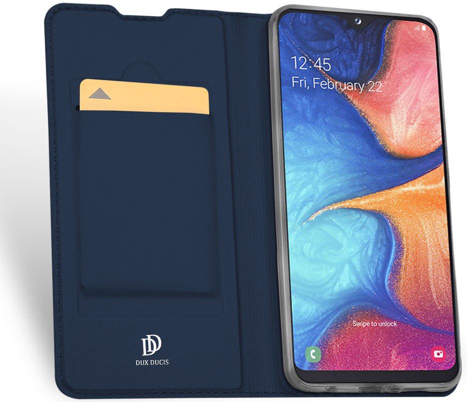 Dux Ducis Samsung Galaxy A20e Bookcase Hoesje Blauw afbeelding 2