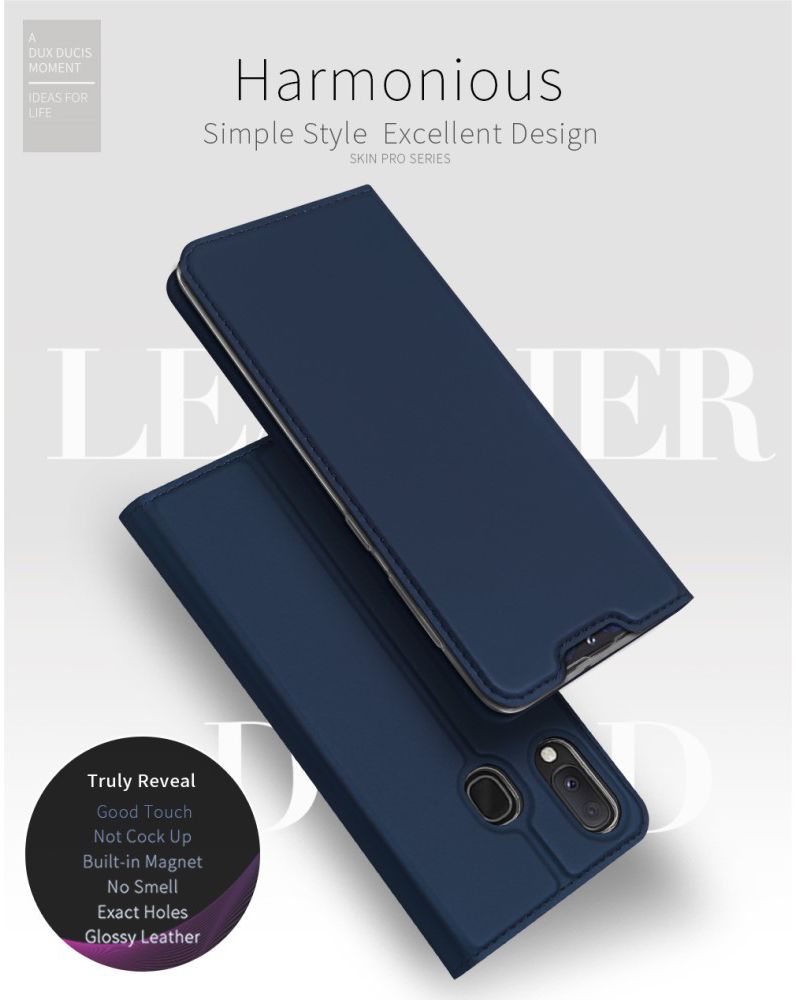 Dux Ducis Samsung Galaxy A20e Bookcase Hoesje Blauw afbeelding 7