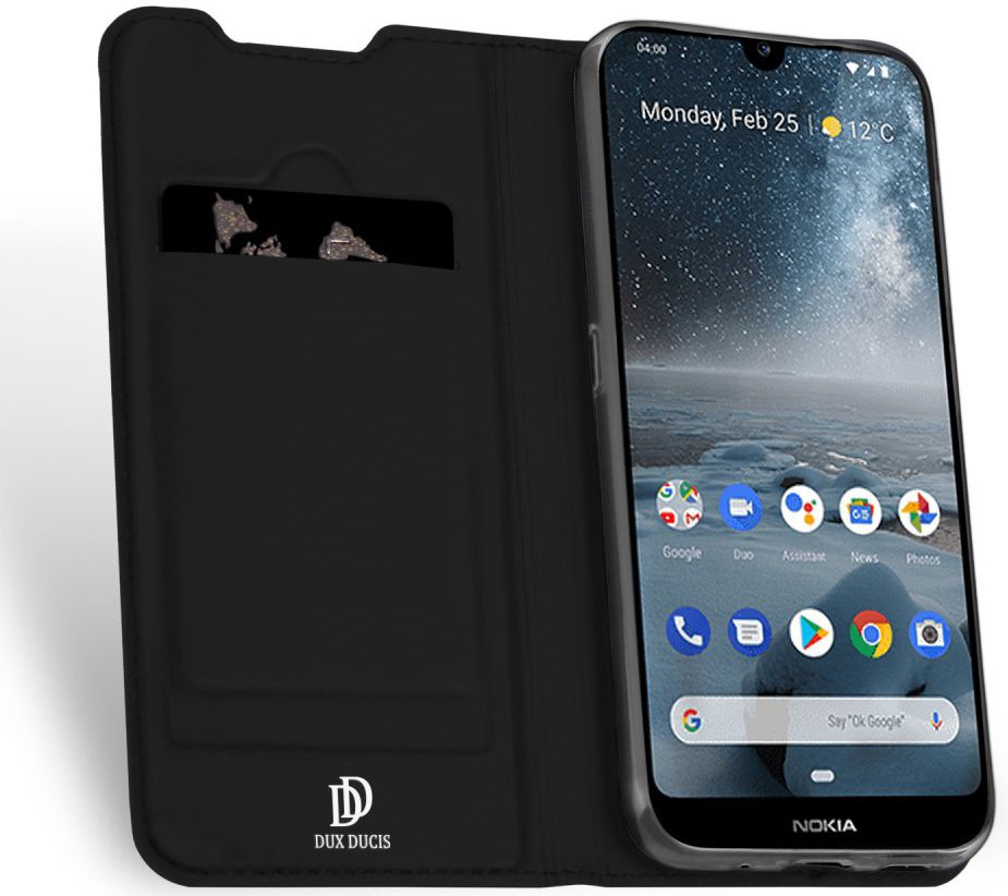 Dux Ducis Nokia 4.2 Bookcase Hoesje Zwart afbeelding 2