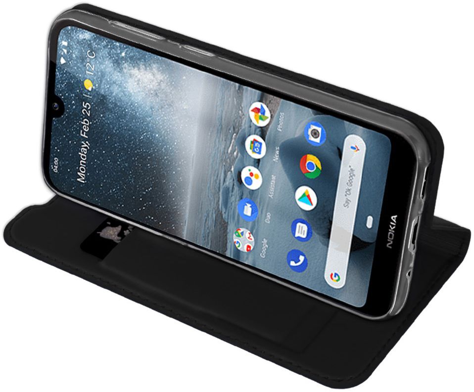 Dux Ducis Nokia 4.2 Bookcase Hoesje Zwart afbeelding 4