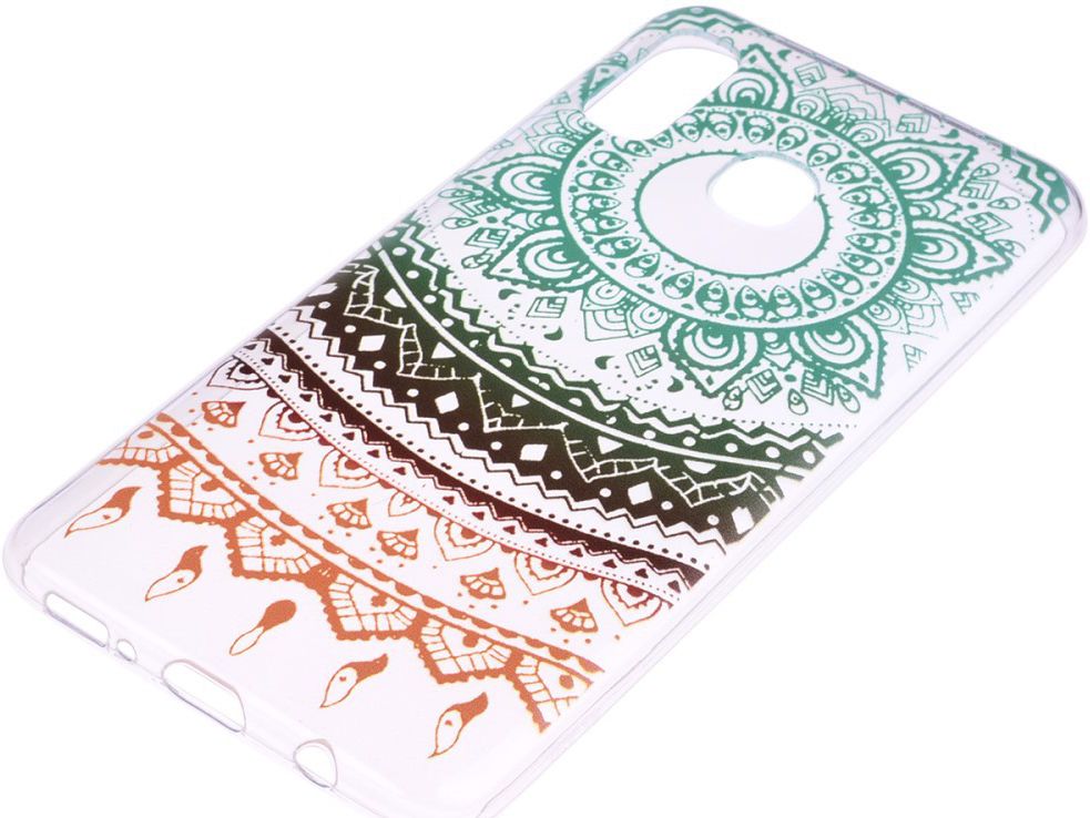 Samsung Galaxy A20e TPU Hoesje met Mandala Print afbeelding 2
