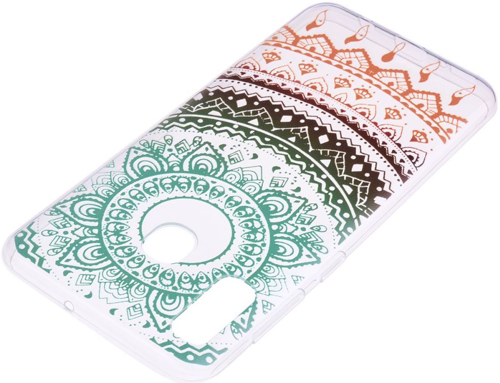Samsung Galaxy A20e TPU Hoesje met Mandala Print afbeelding 3
