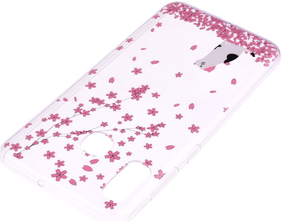 Samsung Galaxy A20e TPU Hoesje met Kat Print afbeelding 3