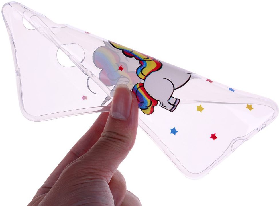 Samsung Galaxy A20e TPU Hoesje met Eenhoorn Print afbeelding 4