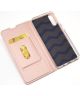 Samsung Galaxy A50 Book Case Hoesje Stijlvol Luxe Wallet Roze Goud