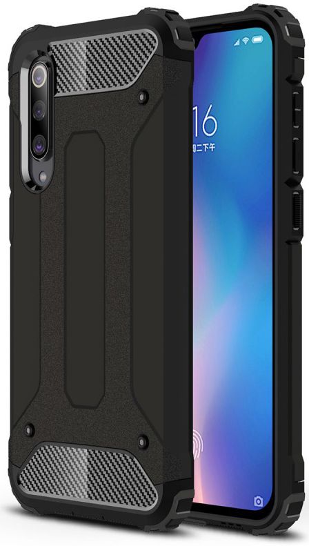 Xiaomi Mi 9 SE Hybride Hoesje Zwart afbeelding 1