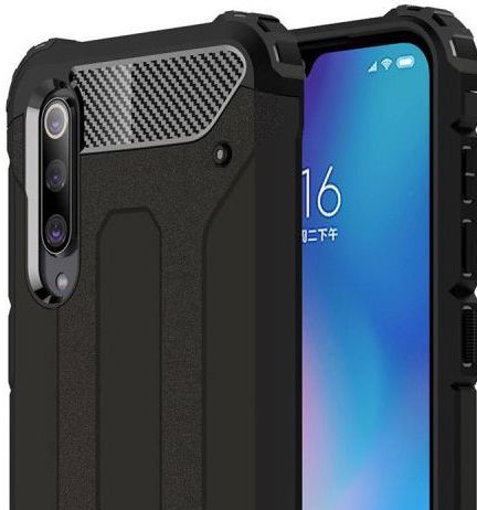 Xiaomi Mi 9 SE Hybride Hoesje Zwart afbeelding 2
