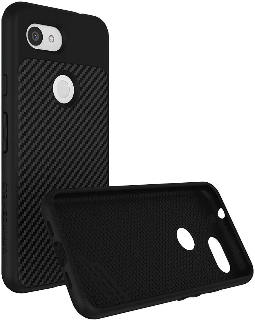RhinoShield SolidSuit Google Pixel 3A Hoesje Carbon Fiber afbeelding 2