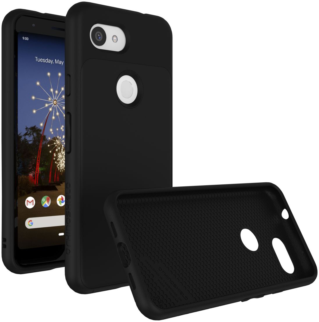 RhinoShield SolidSuit Google Pixel 3A Hoesje Classic Zwart afbeelding 1