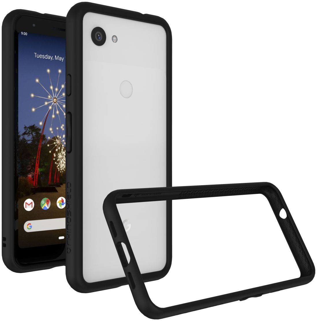 RhinoShield CrashGuard Google Pixel 3A Bumper Hoesje Zwart afbeelding 2