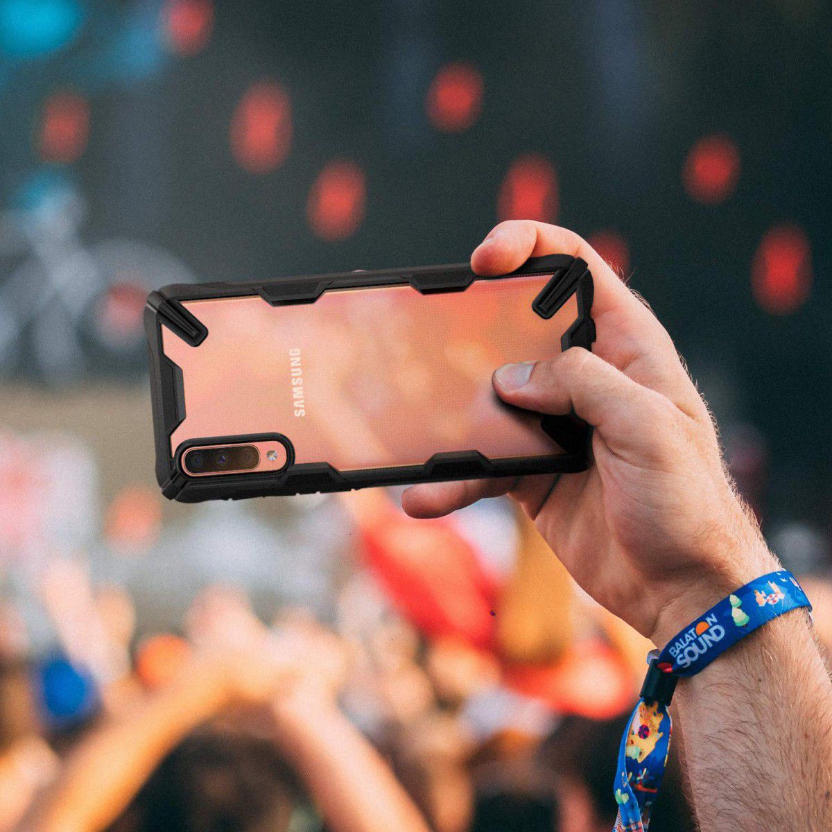Ringke Fusion X Samsung Galaxy A70 Hoesje Zwart afbeelding 2