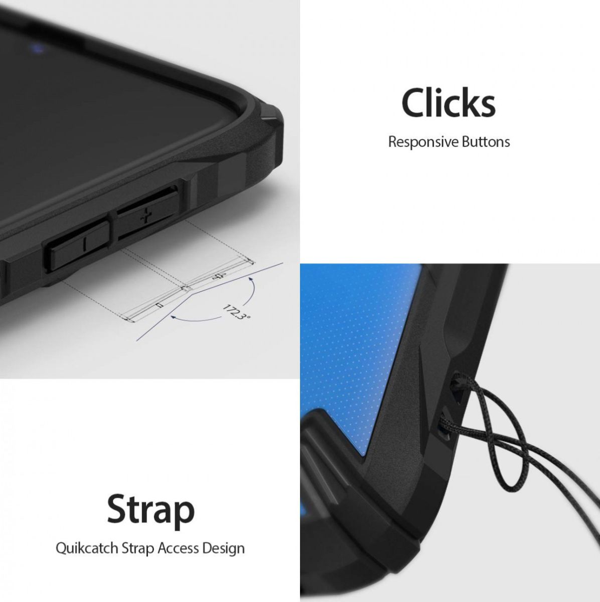 Ringke Fusion X Samsung Galaxy A70 Hoesje Zwart afbeelding 8