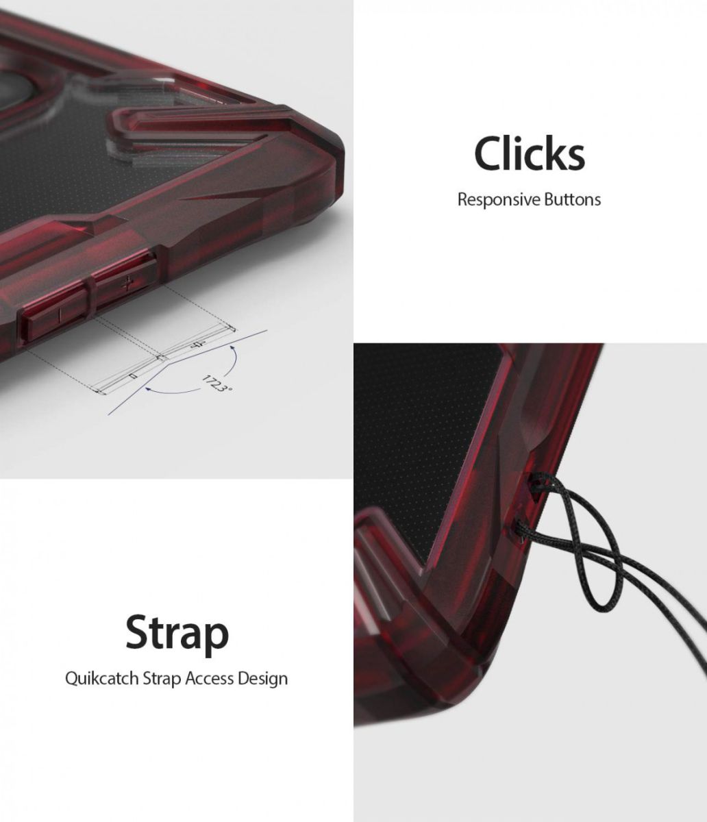 Ringke Fusion X OnePlus 7 Back Cover Hoesje Rood afbeelding 10