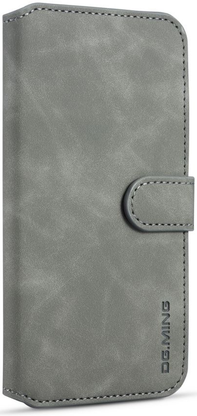 Huawei Y6s / Y6 (2019) Hoesje Retro Portemonnee Grijs afbeelding 3