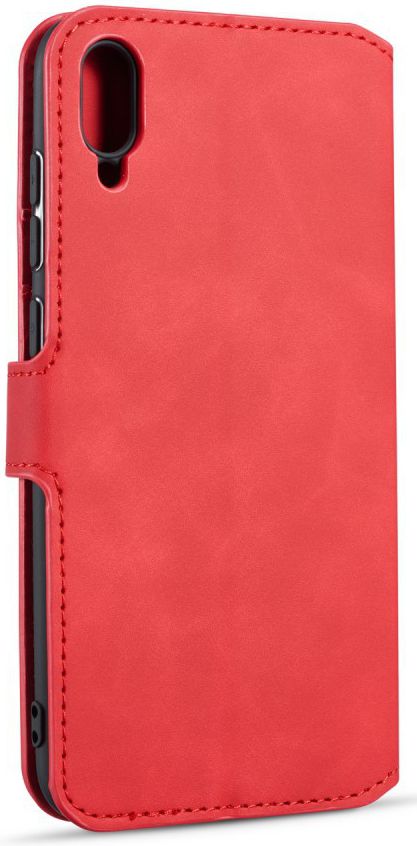 Huawei Y6s / Y6 (2019) Hoesje Retro Portemonnee Rood afbeelding 4