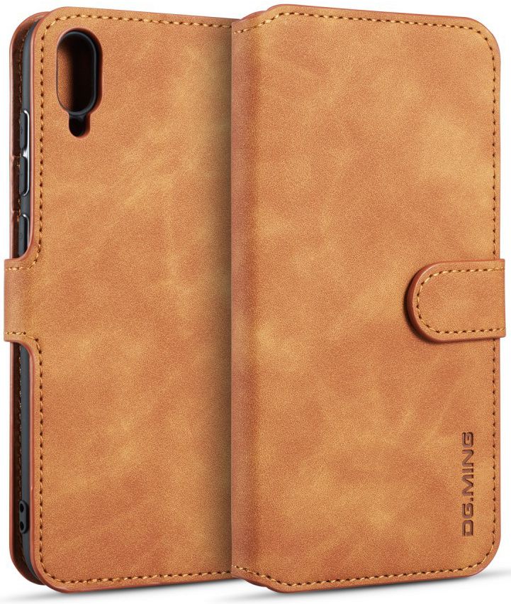 Huawei Y6s / Y6 (2019) Hoesje Retro Portemonnee Bruin afbeelding 1