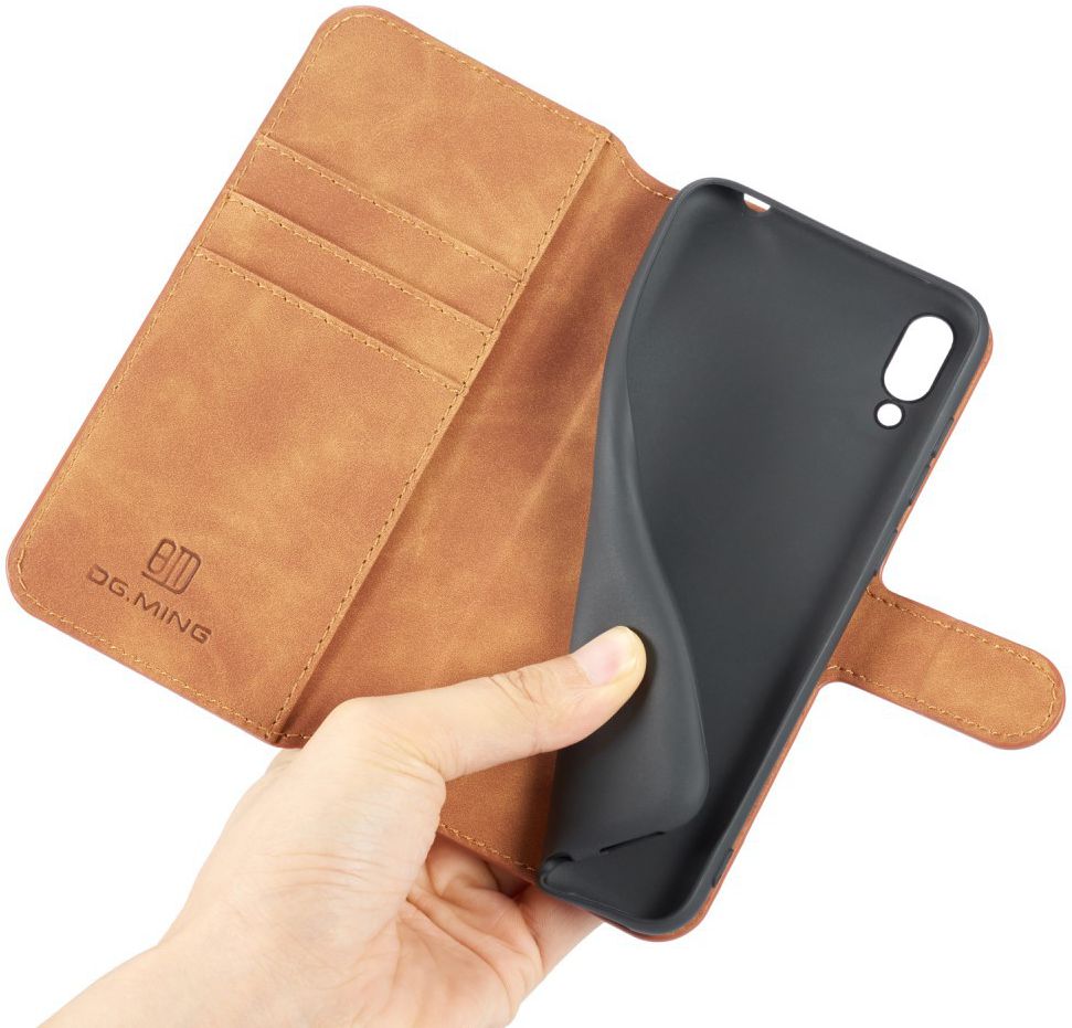 Huawei Y6s / Y6 (2019) Hoesje Retro Portemonnee Bruin afbeelding 5