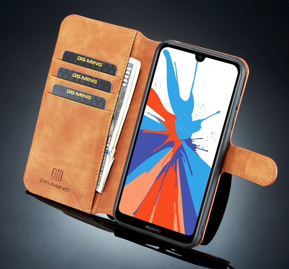 Huawei Y6s / Y6 (2019) Hoesje Retro Portemonnee Bruin afbeelding 7