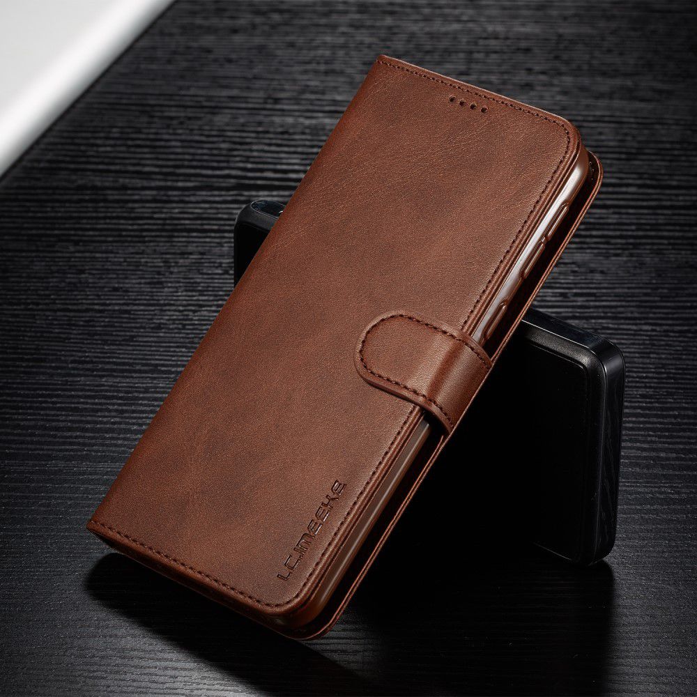 Samsung Galaxy M20 Power Stand Portemonnee Bookcase Hoesje Bruin afbeelding 10