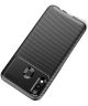 Samsung Galaxy M20 Power Siliconen Carbon Hoesje Zwart
