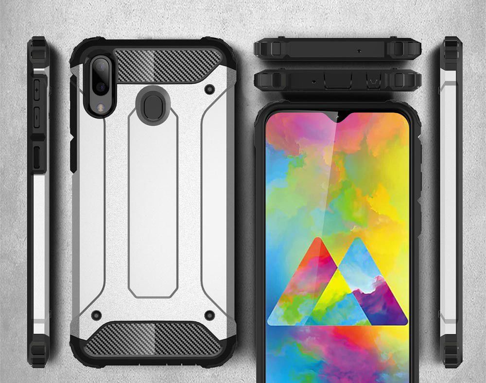 Samsung Galaxy M20 Power Hybride Hoesje Zwart afbeelding 6
