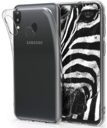 Samsung Galaxy M20 Power Hoesje Dun TPU Transparant Hoesjes