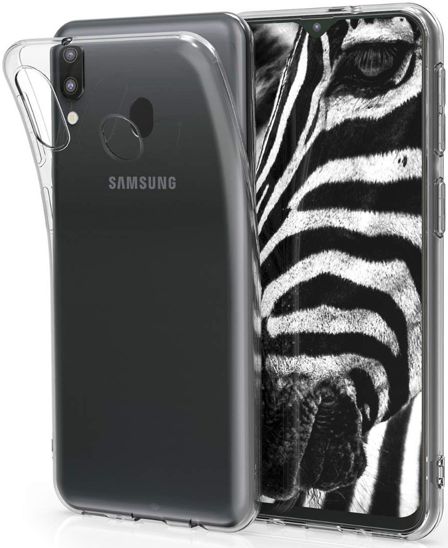Samsung Galaxy M20 Power Hoesje Dun TPU Transparant afbeelding 1