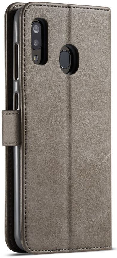 Samsung Galaxy A40 Stand Portemonnee Bookcase Hoesje Grijs afbeelding 1