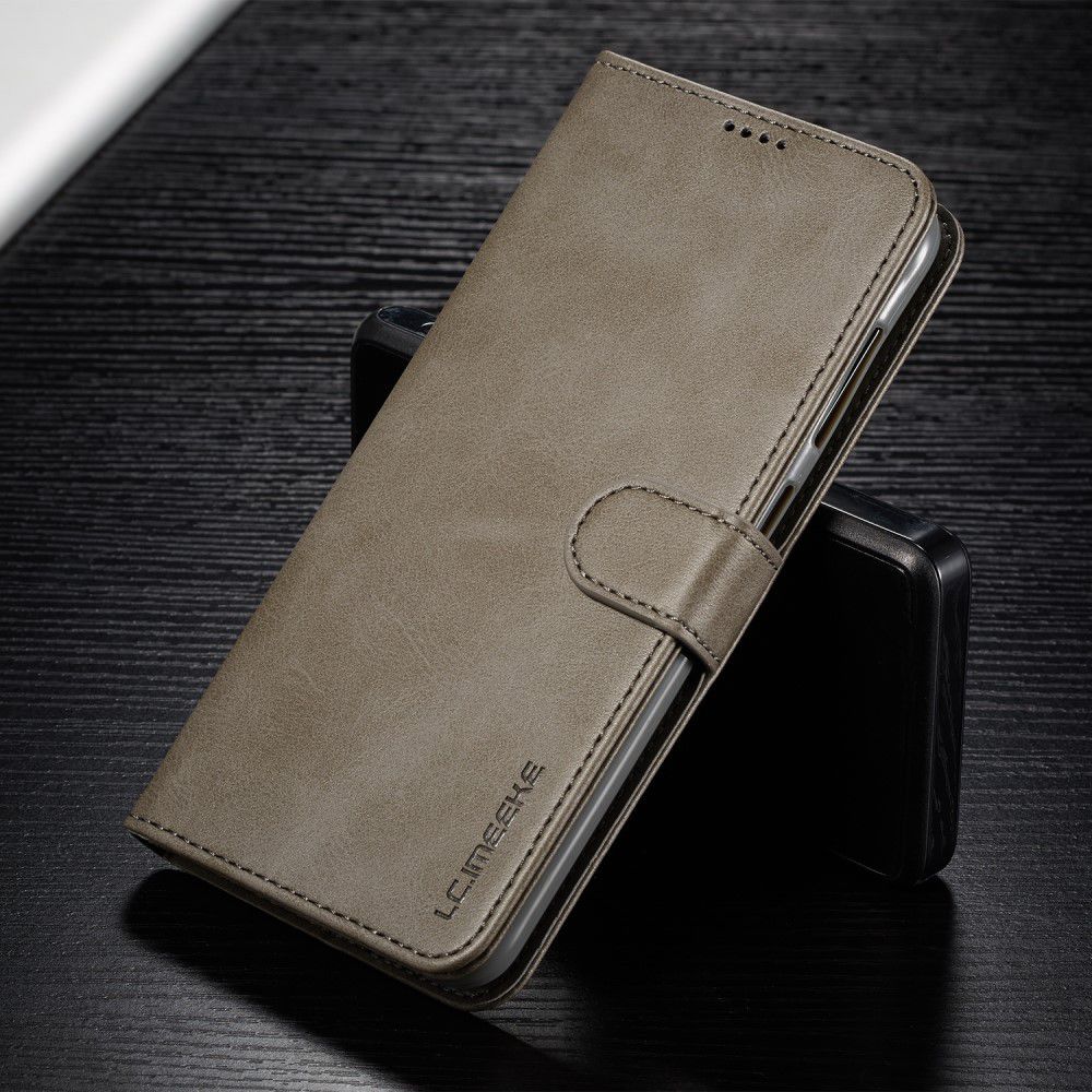 Samsung Galaxy A40 Stand Portemonnee Bookcase Hoesje Grijs afbeelding 5
