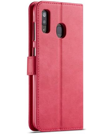 Samsung Galaxy A40 Stand Portemonnee Bookcase Hoesje Roze Hoesjes