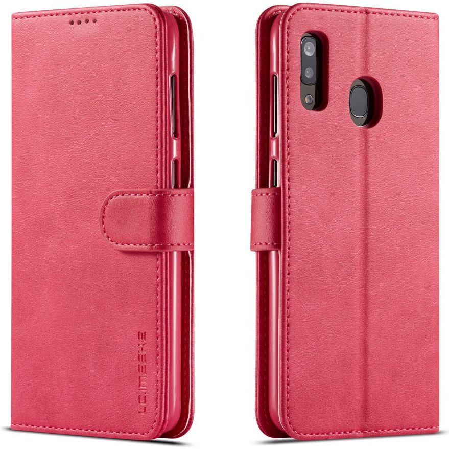 Samsung Galaxy A40 Stand Portemonnee Bookcase Hoesje Roze afbeelding 2