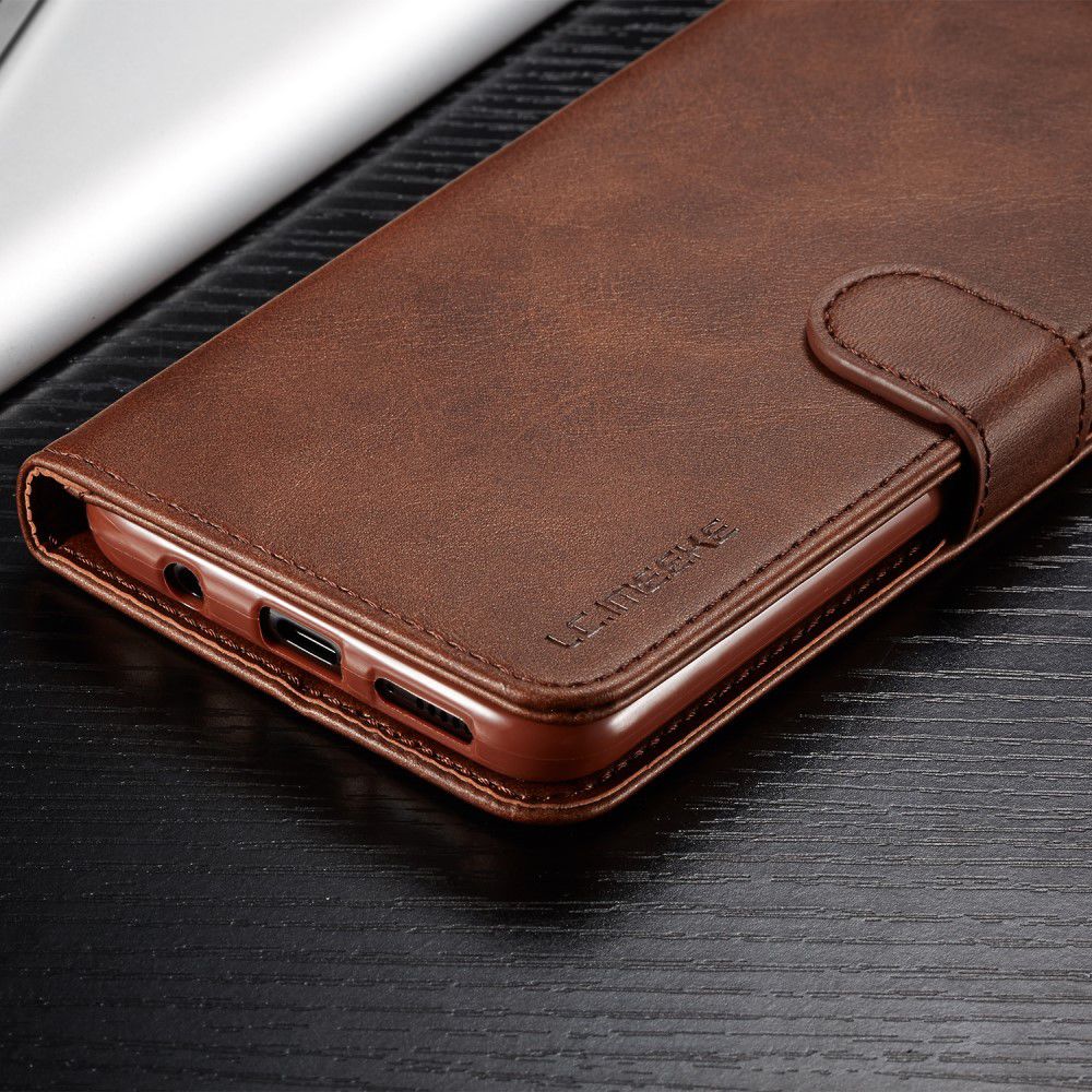 Samsung Galaxy A40 Stand Portemonnee Bookcase Hoesje Donkerbruin afbeelding 15