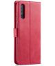Samsung Galaxy A70 Stand Portemonnee Bookcase Hoesje Rood