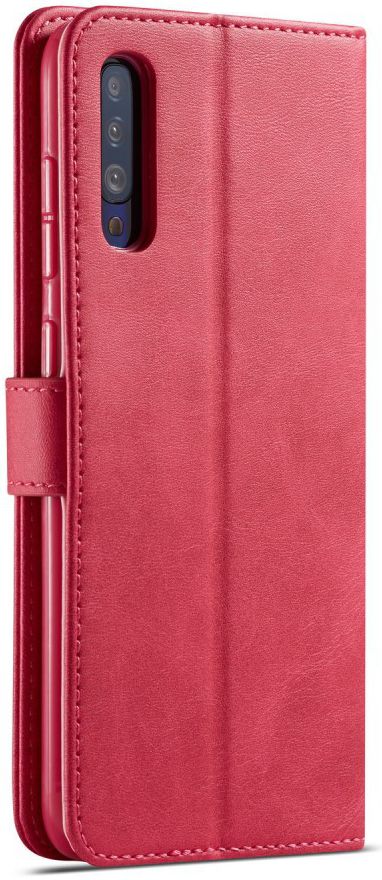 Samsung Galaxy A70 Stand Portemonnee Bookcase Hoesje Rood afbeelding 1