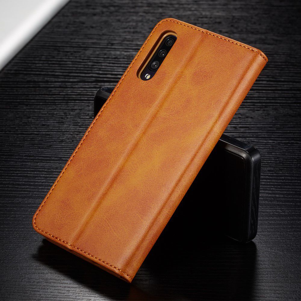 Samsung Galaxy A70 Stand Portemonnee Bookcase Hoesje Bruin afbeelding 6